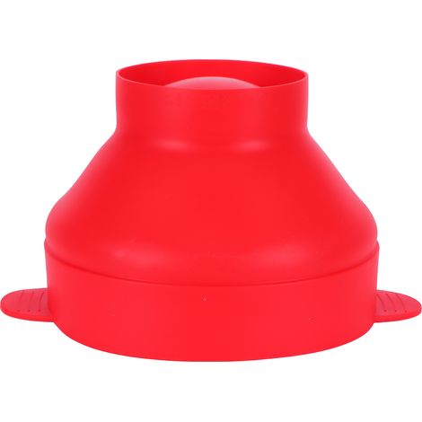 Bol à Popcorn en Silicone Pliable avec Couvercle - Accessoire de Cuisine DIY (Poignée Rouge)