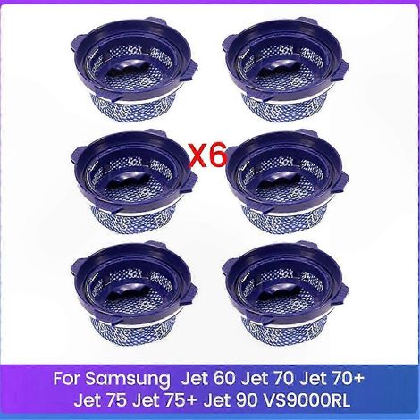 Lot de 6 filtres HEPA pour aspirateurs balais sélectionnés, compatibles avec les modèles Jet Series et VS9000RL (1/5)