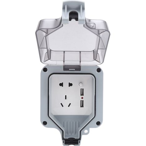 Boîte de prise électrique extérieure étanche IP66, boîtier mural antiruisseau pour composant industriel AC110-250V (1/5)