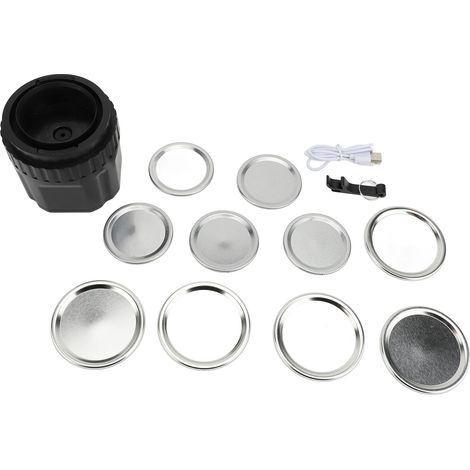 Eosnow Einmachglas-Vakuumierer, LED-Bildschirm, Lebensmittelkonservierung, USB-Elektro-Set mit breiten und normalen Deckeln (1/5)