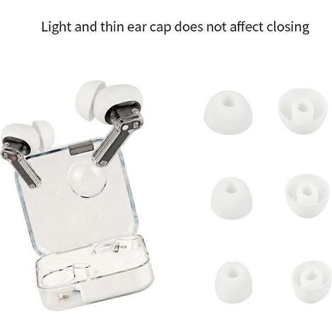 Embouts d'oreille en silicone souple, protège-écouteurs pour écouteurs intra-auriculaires (a) (1/4)