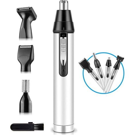Nasen- und Ohrhaartrimmer für Herren, verbesserte Version, 4-in-1 multifunktionaler, wiederaufladbarer Profi-Trimmer (1/4)