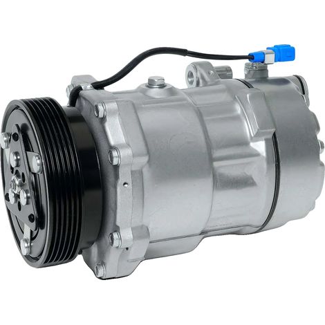 Compresseur de climatisation, Diamètre de poulie 119 mm, Tension nominale 12 V, Réfrigérant R134a, Quantité d'huile 125 ml, 6 nervures (1/5)