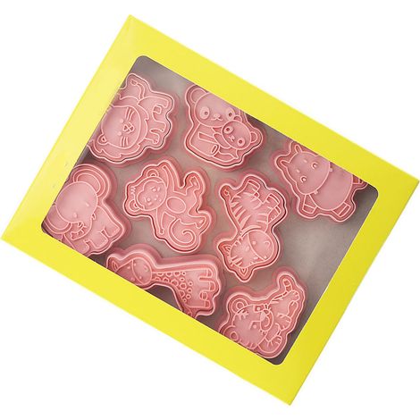 8-teiliges Ausstechförmchen in Tierform aus lebensmittelechtem Kunststoff für Kekse und Fondant-Kekse (1/5)