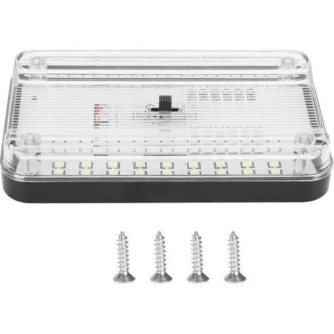 Plafonnier de voiture 36 LED (2026), lampe de lecture intérieure pour toit/plafond, 12 V CC, installation facile et lumineuse (1/5)