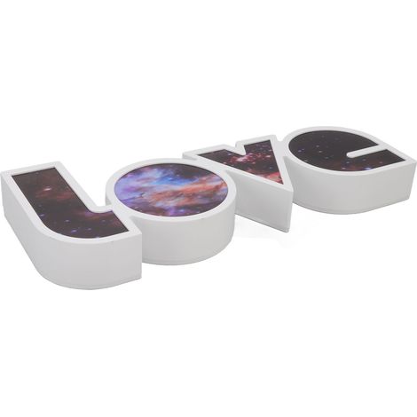 Lettre lumineuse d'amour LED, alimentation USB et piles, lumière blanche, décorations lumineuses pour anniversaire, festival, ciel étoilé (1/5)