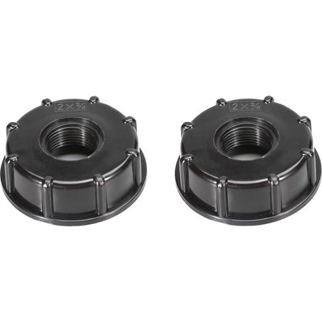 IBC-Adapterteile S60x6 Kappe – 3/4-Zoll-IBC-Tankanschluss – IBC-Adapterkappe S60x6 für 1000-Liter-3/4-Zoll-Tank (1/5)