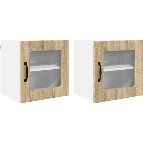 Meubles de Rangement,Armoire de cuisine 2 pcs Chêne Sonoma 40 x 31 x 40 cm CFW627626 (1/5)