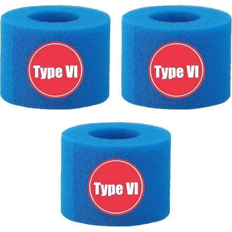 3x Cartouche De Filtre De Piscine Mousse De Nettoyage De Piscine Longue Durée Pour Type V1 (1/5)
