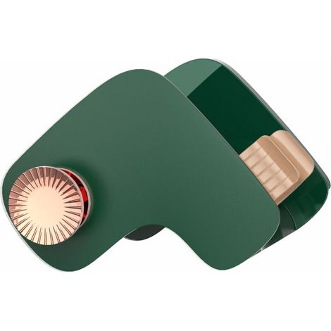 Hair Dryer Holder, Wall Mounted Hair Dryer Holder, No Drilling Hair Dryer Holder with Cable Holder, Hair Dryer Holder Stick-on Hair Dryer Holder Wall Mount (Green)