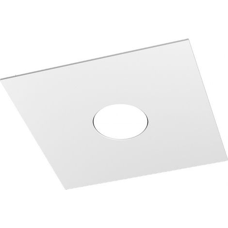 Plafoniera moderna top light area 1127 pl1 gx53 led metallo lampada soffitto parete, finitura metallo bianco