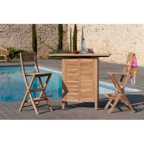 FUN - Bar de jardin en bois Teck (1/5)