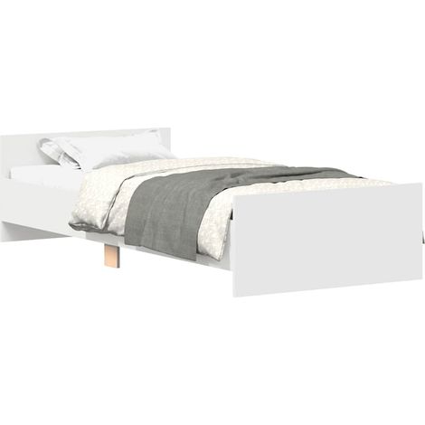 Maison Exclusive - Giroletto Bianco 100x200 cm in Legno Massello (1/4)