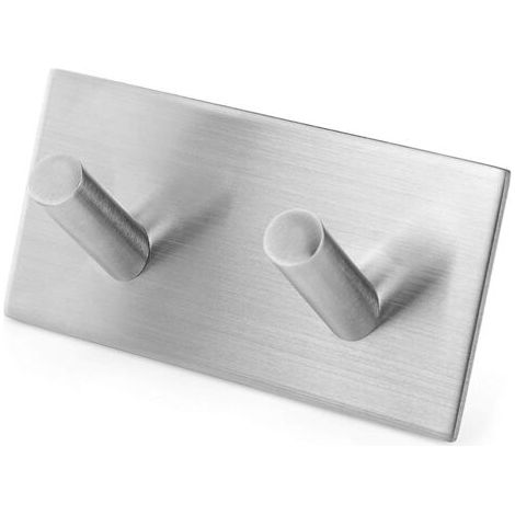 BUNTHAUS Milti Crochet Porte Serviettes Mural en Inox Brossé 304 Argent Porte Serviettes Design sans Perçage pour Salle de Bain ou Cuisine Plus Besoin de Perçage (1/4)