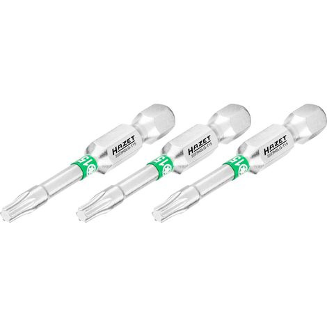 Embout-tournevis (bit) Hazet 2223NSLG-T15/3, hexagone massif 6,3 (1/4 pouce), profil TX intérieur, T15, nombre d'outils : 3 (1/4)
