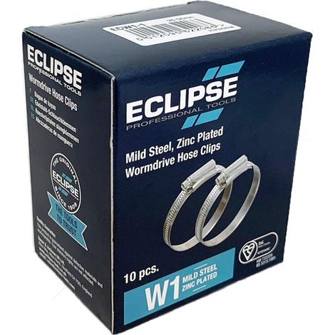 Eclipse Professional Tools ECW1-1A Eclipse W1 - Fascette stringitubo in acciaio dolce, 22-30 mm, confezione da 10 (1/5)