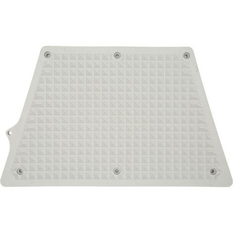 Plaque de montage moteur hors-bord trapézoïdale en PVC grise pour bateau pneumatique, kayak ou yacht