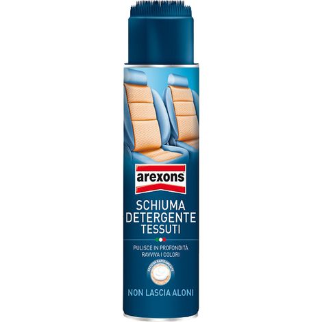 Schiuma detergente smacchia tessuti moquette auto macchina interni spazzola inclusa
