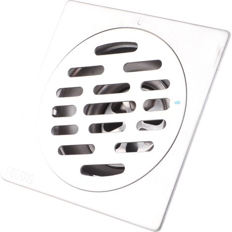 Grille de drainage sol carrée en acier inox épais anti-odeur pour salle de bain et douche (Type 2) (1/5)