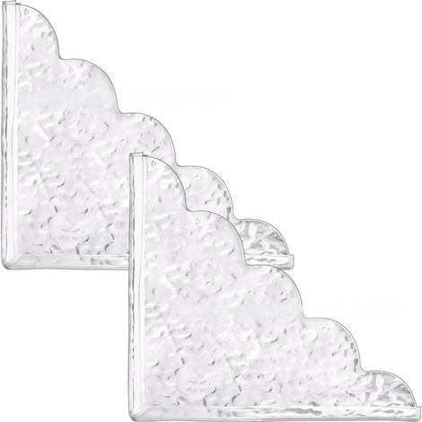 Lot de 2 panneaux de protection anti-éclaboussures en acrylique transparent pour baignoire, lavabo, évier, 22 x 19 cm (1/5)