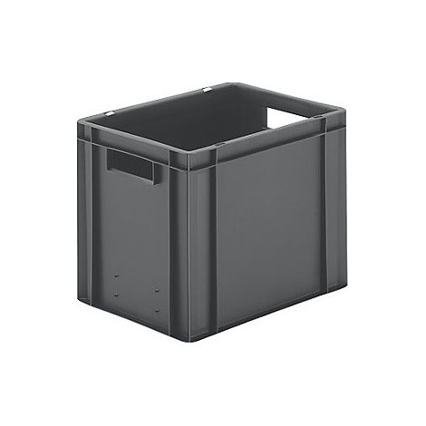 LA-KA-PE Contenedor de apilamiento L400xB300xH320mm - TK400/320-0 GRIS