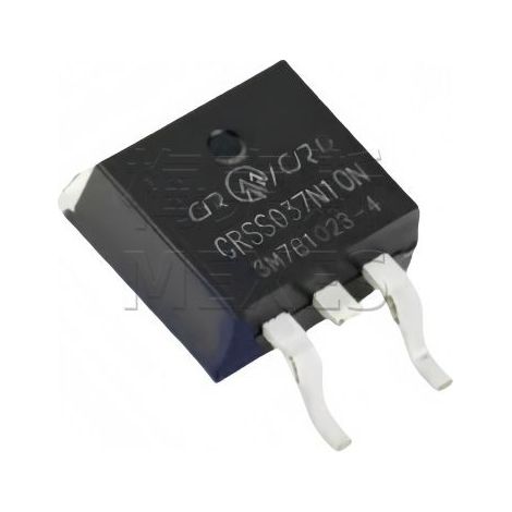 CR Microelectronics CRSS037N10N Feldeffekttransistor (MOSFET), TO263N-Gehäuse, 100 V 120 A Kanal - Direktverkauf ab Werk - Elektronische Bauteile auf einem Chip - Los mit 5 Stück (insgesamt 5 Stück)