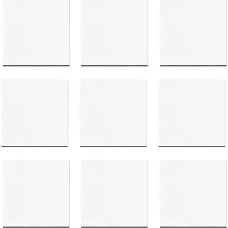 Lot de 9 miroirs carrés muraux sans cadre pour animaux de compagnie, à fixer au mur ou au plafond, avec plateau pour bougies décoratif. (1/4)