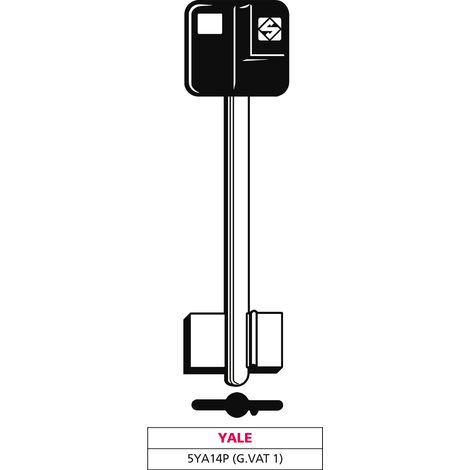 Silca chiave a doppia mappa 5ya14p (g. vat 1) yale (5 pezzi) - Silca