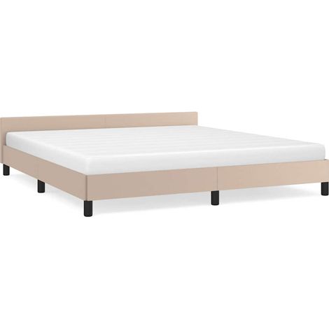 Maison Exclusive - Giroletto con Testiera senza Materasso Cappuccino 180x200 cm (1/5)