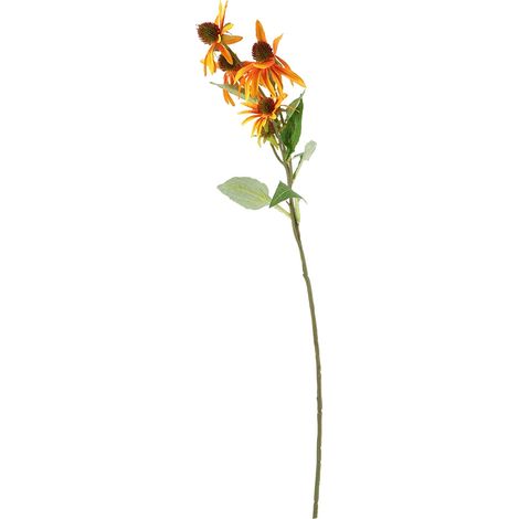 künstliche lila (orange) Echinacea-Blütenköpfe zur Tisch-, Hochzeits- oder Heimdekoration (1/5)