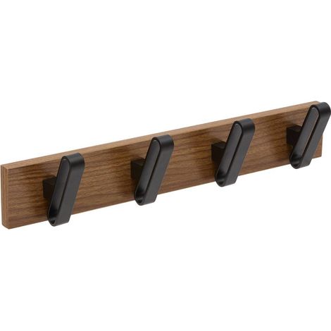 Appendiabiti nocca rettangolare 7,5x40 cm marrone - 5five (1/4)