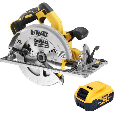 Sierra circular sin cable DeWalt DCS 572 N 18 V 184 mm sin escobillas + 1x batería recargable 5,0 Ah - sin cargador