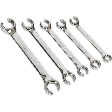 Sealey Flare Nut Spanner Set 5pc Metric AK2651
