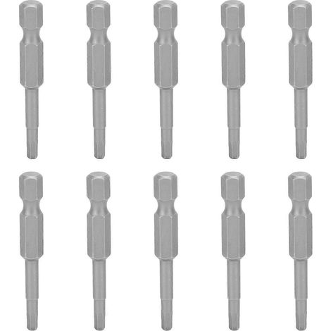 10-teiliges Set Schraubendreherbits mit Magnetkopf, S2-Legierungsstahl, Sechskantaufnahme, Industriezubehör