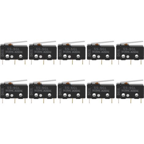 10 Interrupteurs de Fin de Course Mini 3D Imprimante Accessoires Industriel pour Butée Ramps 1.4 SS-5GL (1/5)