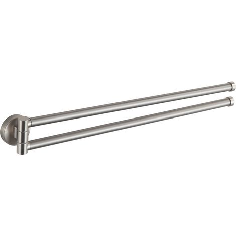 Mexen Remo doppelter schwenkbarer Handtuchhalter, gebürstetes Nickel - 70507255-97 (1/2)