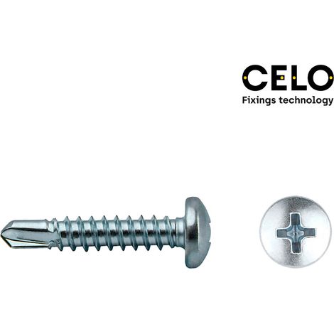 Viti autofilettanti Celo 3.9 mm 25 mm argento 250 pezzi