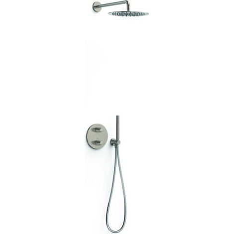 Kit robinet thermostatique encastré 2 voies pour douche Therm-box Acier - TRES 28135004AC