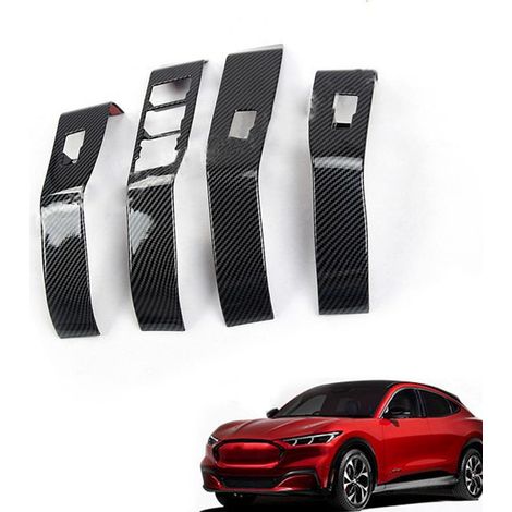 4 Aufkleber für die Innenausstattung der Fensterheberpaneele des Ford Mustang Mach-E.