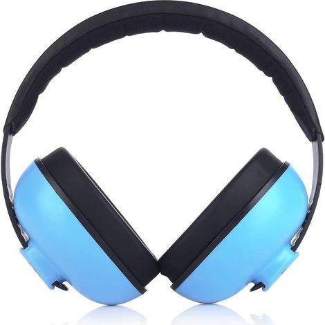 Casque antibruit Blue Baby pour enfants de 1 mois à 2 ans - Protection auditive pour dormir, en avion, lors de feux d'artifice et plus encore (1/5)