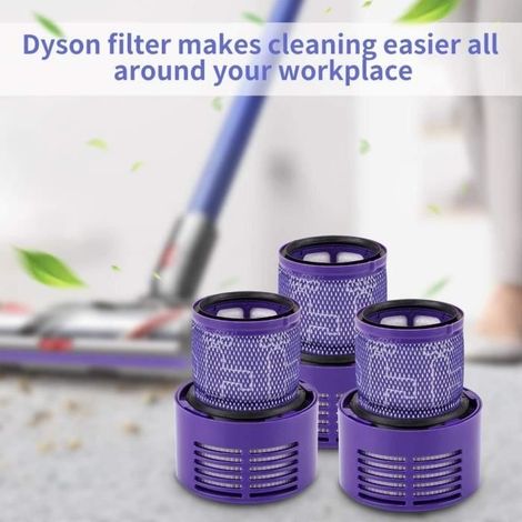 (Blau) 3er-Pack Ersatzfilter für Dyson V10 Serie, ersetzt Filterteilenummer 969082-01, kompatibel mit Dyson Cyclone V10 (1/4)