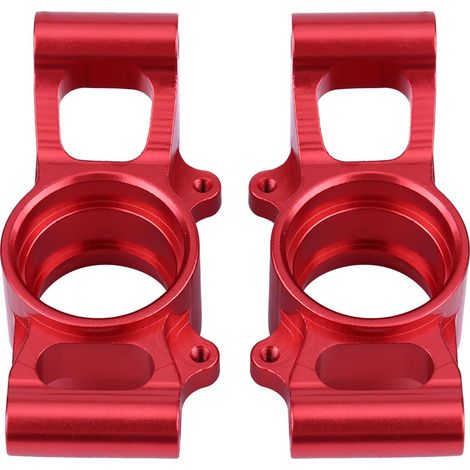 Porte-moyeu arrière en aluminium pour Traxxas X-MAXX 1/5 - Rouge - Pièce de rechange