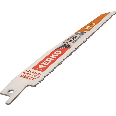 Lame Scie Sabre 150 x 19 x 1.3 10/14T Multi K13 lot de 5 Erko