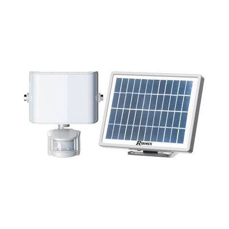 Ribimex – Projecteur solaire 9W 800 lumens – Détecteur de mouvement 180° – Panneau solaire 3.5W – Installation sous abri recommandée (1/2)