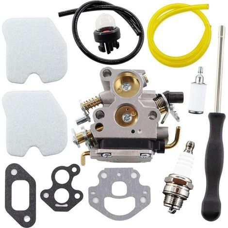 Carburateur avec Tournevis de Réglag Filtre à Air pour Husqvarna 235 235E 236 236E 240 240E C1T-W33 4 Zama Tronçonneuse Remplace 574719402 545072601 (1/4)