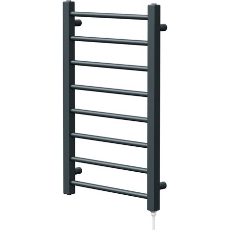 Cohen Anthracite 800mm x 500mm Straight Electric Heated Towel Rail (1/5)