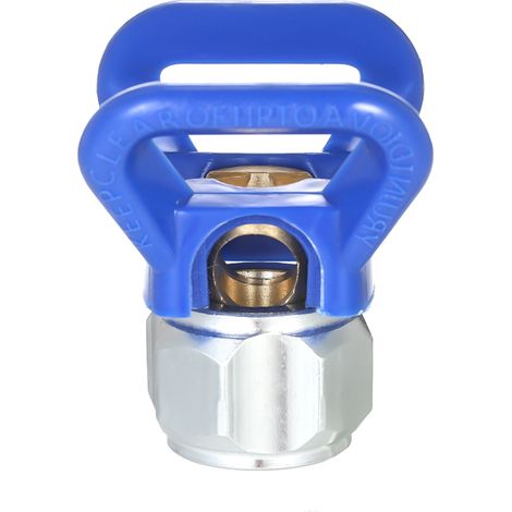 Accessoire de pulvérisation universel pour pistolet à peinture airless sans air embout plat protège-buse siège G7/8-14 aluminium fer plastique rouge bleu 60x55x45mm