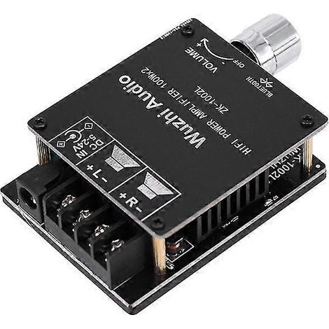 -1002l mini amplificateur de puissance numérique audio sans fil Bluetooth 5.0 DC 5-24V stéréo 100Wx2 Bluetooth (1/5)