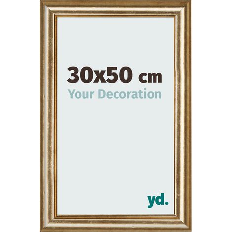 yd. - Cadre photo 30x50 - Or Antique - MDF - Lazio