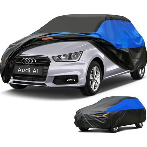 Bâche Voiture Exterieur Respirante, Compatible avec Audi A1(2010-2024) Housse de Protection Voiture Extérieur, Toutes Saisons Peuvent Tout Gérer Contre Pluie Soleil Poussière.,Taille pour Audi A1(2010 (1/5)